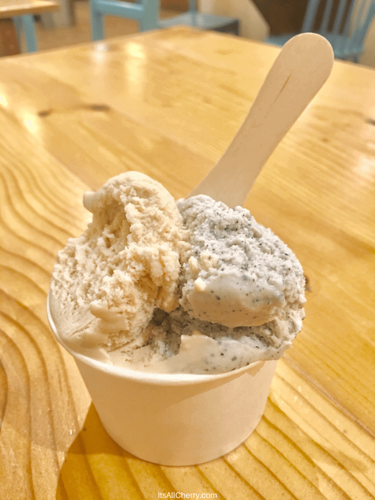 A double scoop of gelato